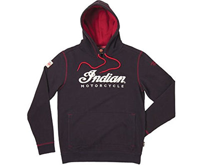 Indian Motorcycle Men's Pullover Hoodie Sweatshirt, Black