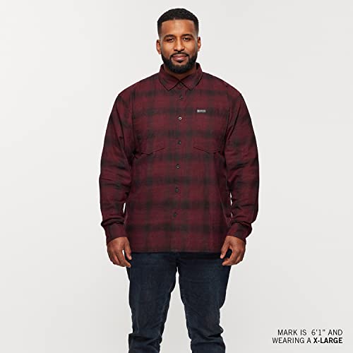 Indian Motorcycle Men's Denver Plaid Shirt, Port