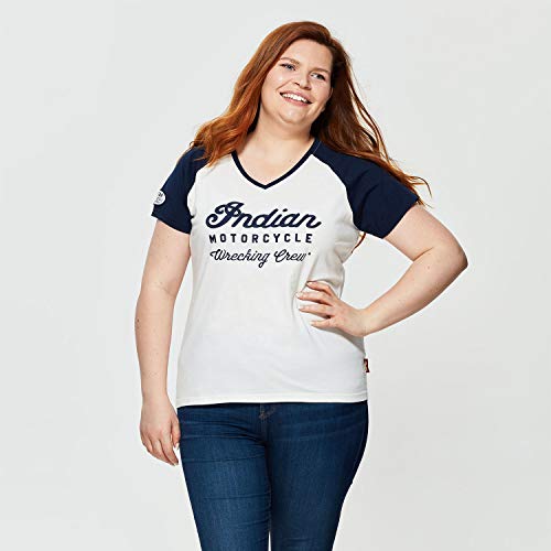 Indian Motorcycle Women's Wrecking Crew T-Shirt, White
