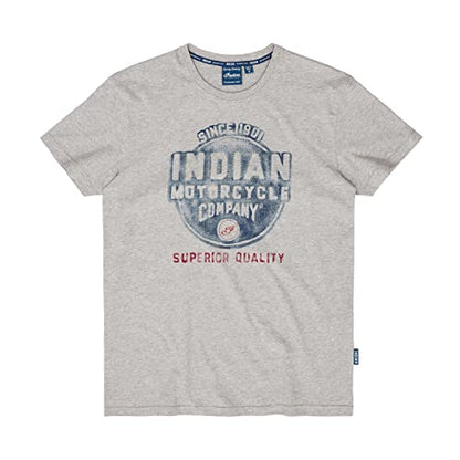 Indian Motorcycle Men's Watercolor T-Shirt, Gray