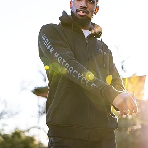 Indian Motorcycle Men's Embroidered Hoodie, Black - 2862766