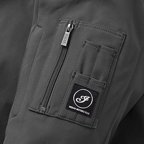 Indian Motorcycle Men's Detroit Bomber Jacket, Gray - 2862636