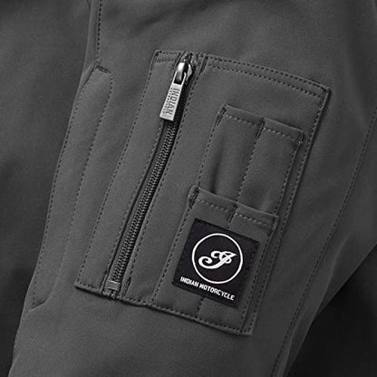 Indian Motorcycle Men's Detroit Bomber Jacket, Gray - 2862636
