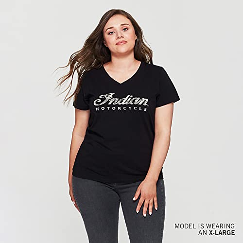 Indian Motorcycle Women's Script Logo T-Shirt, Black