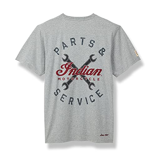 Indian Motorcycle Men's Garage T-Shirt, Gray