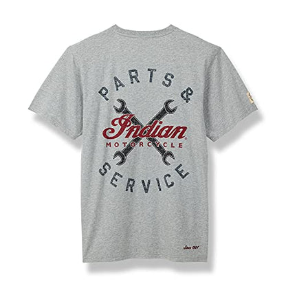Indian Motorcycle Men's Garage T-Shirt, Gray