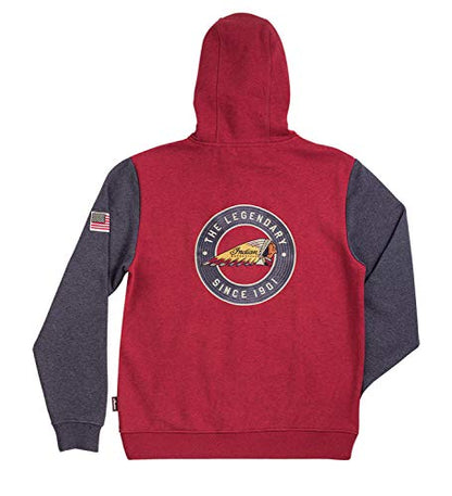 Indian Motorcycle Men's Legend Hoodie Sweatshirt, Red