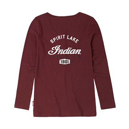 Indian Motorcycle Women's Spirit Lake Long Sleeve T-Shirt, Port
