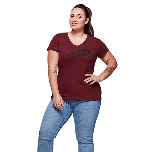 Indian Motorcycle Women's Marl T-Shirt, Port