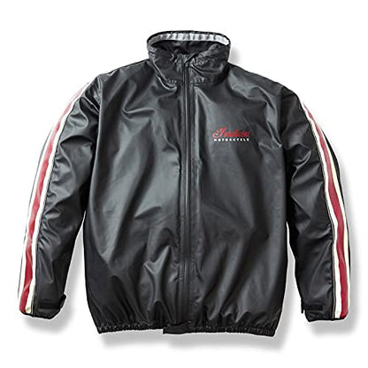 Indian Motorcycle Unisex Rain Suit Jacket, Black - 2861676