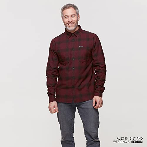 Indian Motorcycle Men's Denver Plaid Shirt, Port