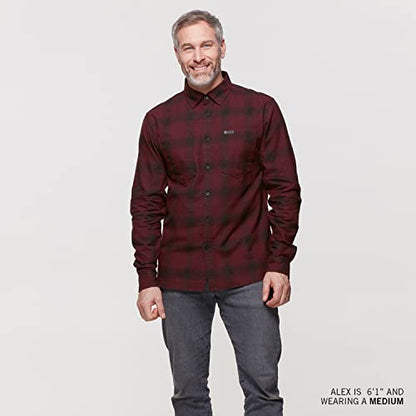 Indian Motorcycle Men's Denver Plaid Shirt, Port
