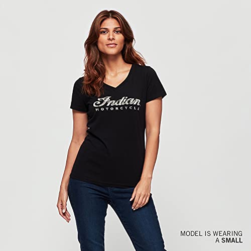 Indian Motorcycle Women's Script Logo T-Shirt, Black