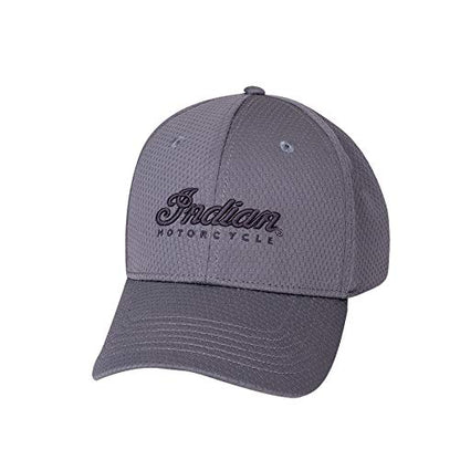 Indian Motorcycle Performance Hat with Embroidered Script Logo, Gray