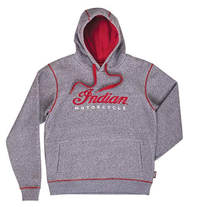 Indian Motorcycle Men's Logo Hoodie Sweatshirt, Gray