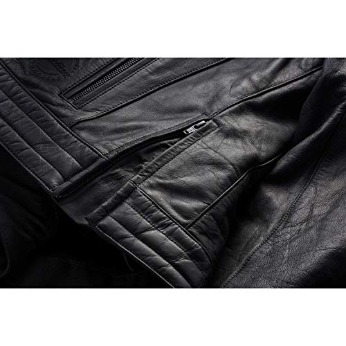Indian Motorcycle Men's Leather Denton Jacket, Black - 2860653