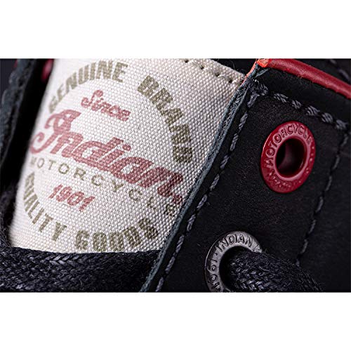 Indian Motorcycle Men's Leather Bryant Sneaker, Black