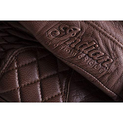 Indian Motorcycle Men's Leather Getaway Riding Gloves, Brown