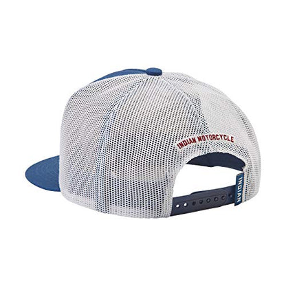 Indian Motorcycle Burt Munro Trucker Hat, Blue