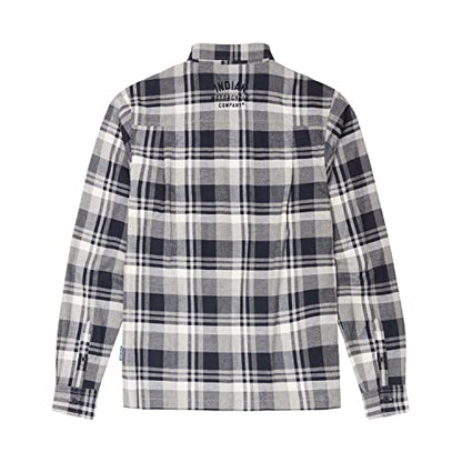 Indian Motorcycle Men's Toledo Plaid Shirt, Blue