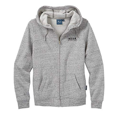 Indian Motorcycle Women's Textured Logo Hoodie Sweatshirt, Gray