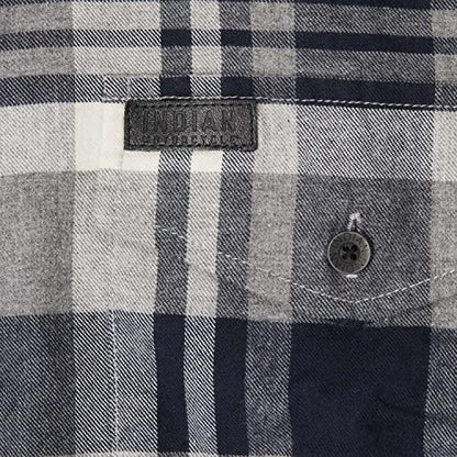 Indian Motorcycle Men's Toledo Plaid Shirt, Blue