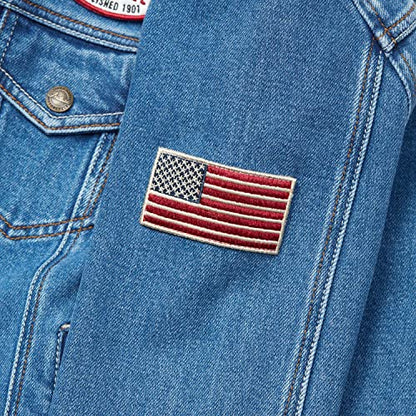 Indian Motorcycle Women's Denim Jacket, Blue - 2862845